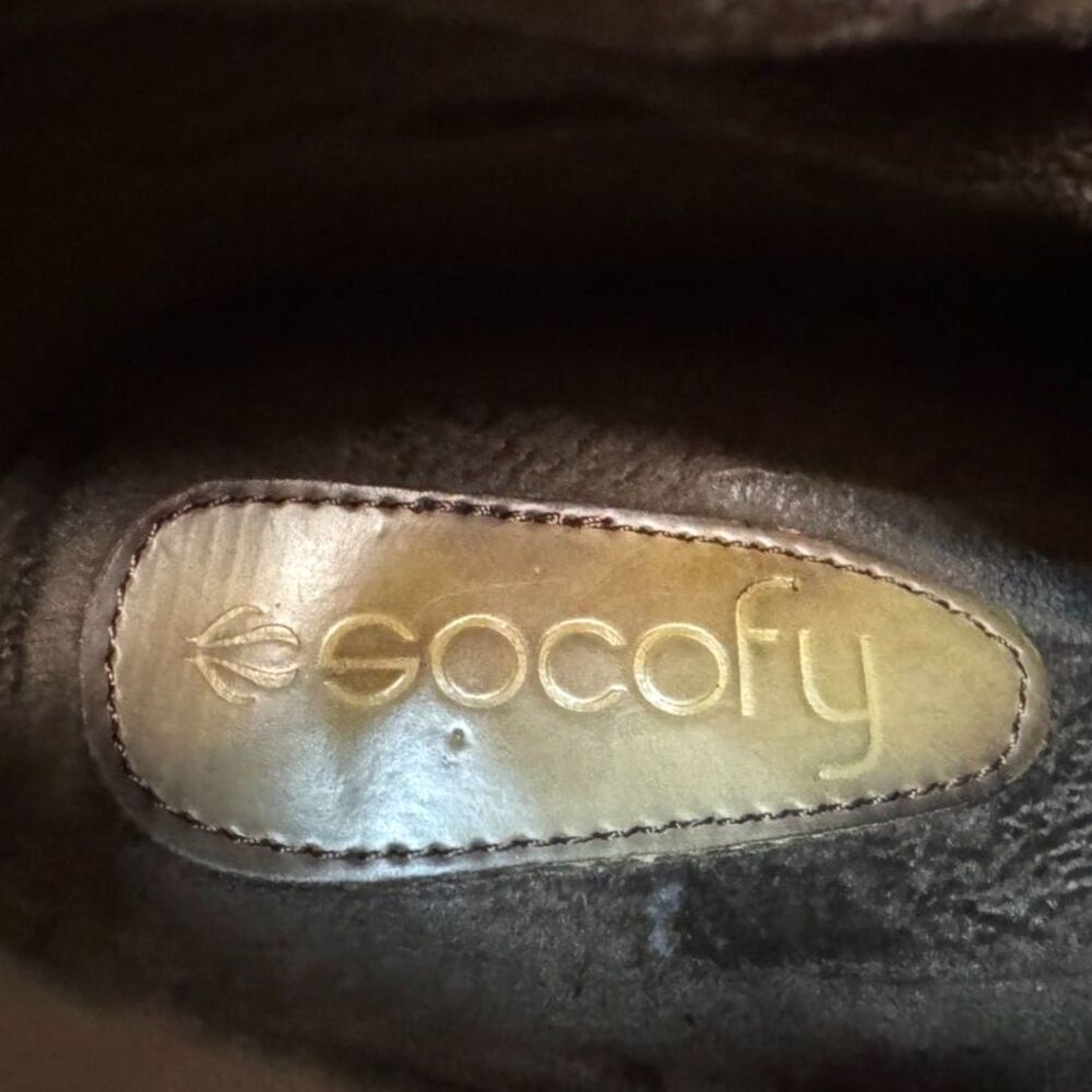 Socofy Calf High Women's Boots Boho Embroidered Tapestry Upper Red Leather SZ 39 - Picture 11 of 11